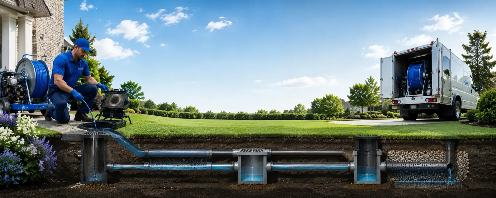Outdoor drain cleaning information for Clinton, PA